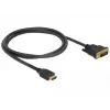 DeLOCK 85652 Αντάπτορας καλωδίου βίντεο 1 m HDMI Type A (Standard) DVI μαύρο (85652)