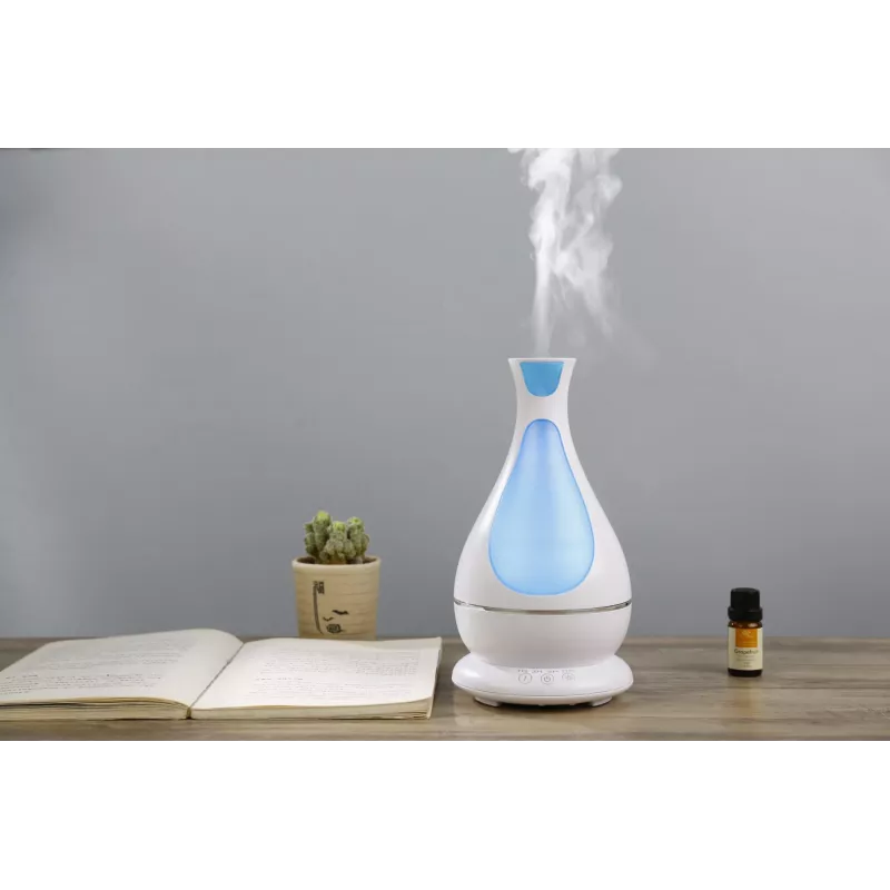 Μίνι διαχύτης αρώματος με φως LED, 400 ml, Λευκό