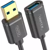 Καλώδιο UNITEK Y-C457GBK USB USB 3.2 Gen 1 (3.1 Gen 1) 1 m USB A Μαύρο