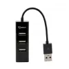 Sbox H-204 USB 4-Port-HUB μαύρο