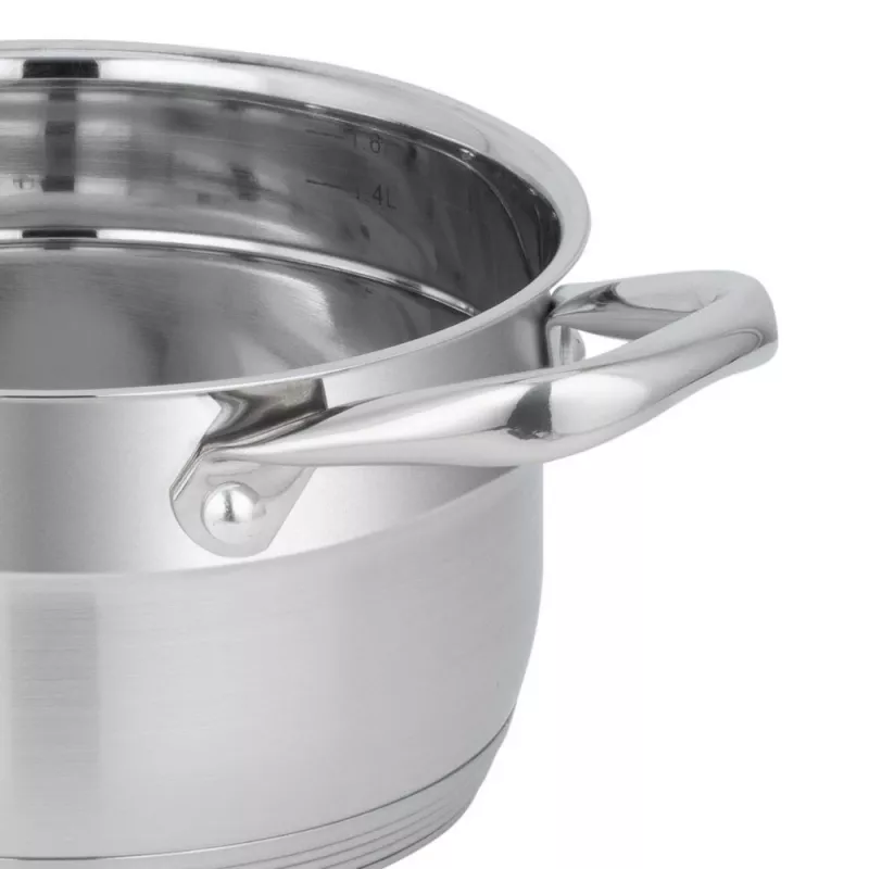 Στρογγυλή κατσαρόλα ανοξείδωτου χάλυβα Resto Kitchenware Libra 1,9 L