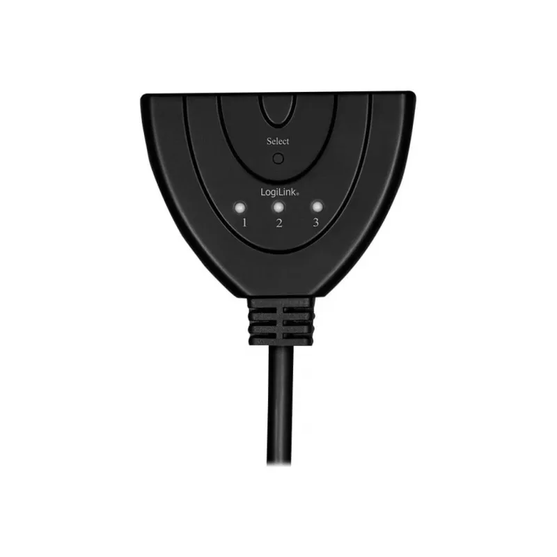 LogiLink - Διαχωριστής/Διακόπτης βίντεο/ήχου - 3 x HDMI - Desktop