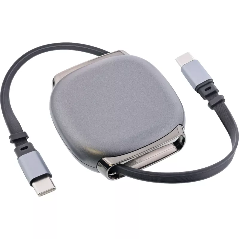 Καλώδιο USB-C InLine 35850, 100W Power Delivery, 0,80 m, μαύρο/γκρι