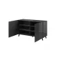 Cama Sideboard 2D REJA γκρι γραφίτη γυαλιστερό/γκρι γραφίτη γυαλιστερό