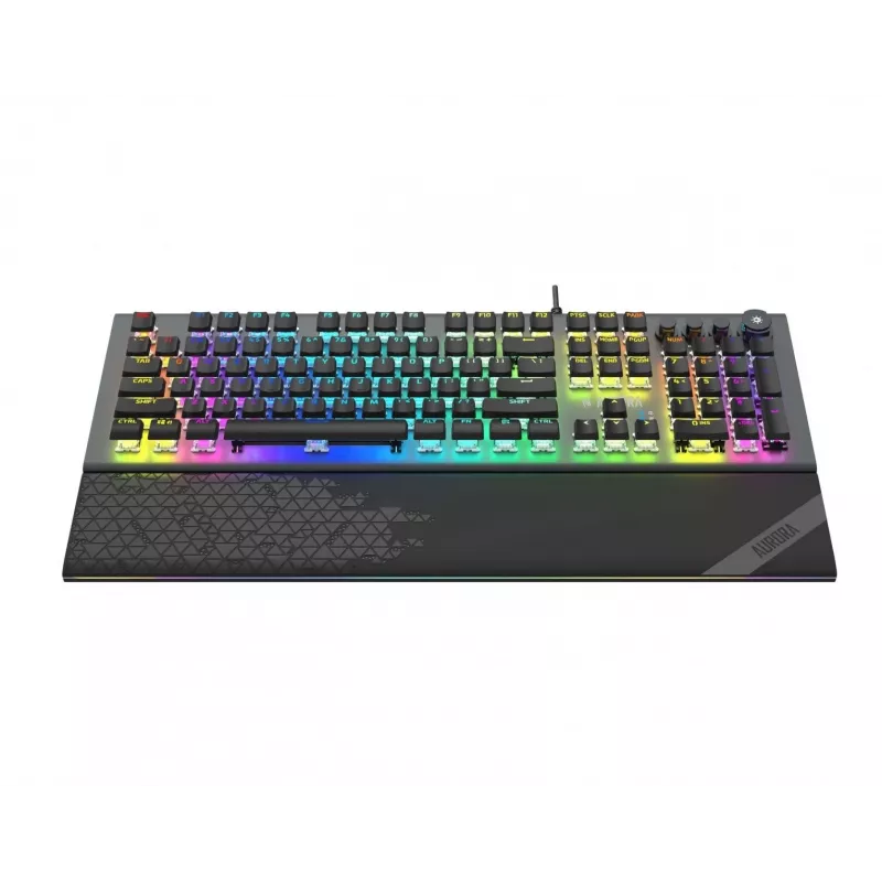 iBox Aurora K-5 Πληκτρολόγιο USB QWERTY Ασημί