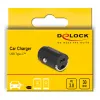 DeLOCK 64278 Μίνι φορτιστής αυτοκινήτου USB-C PD 3.0, 30 W, 3 A, μαύρος