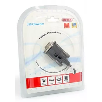 UNITEK Y-108 USB V.2.0 RS232 μαύρο καλώδιο προσαρμογέας διασύνδεσης (Y-108)