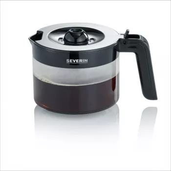Severin GK 5418 γυάλινη κανάτα για καφετιέρα KA 4811, γυαλί/πλαστικό, μαύρο/διαφανές