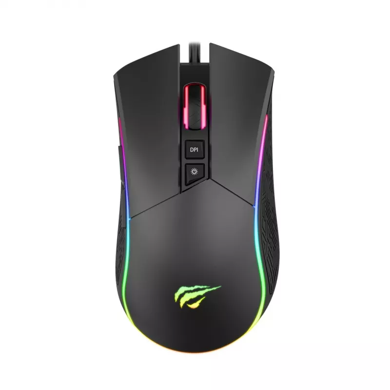 Havit MS1001S - Οπτικό ποντίκι Gaming για δεξιόχειρες, USB Type A, Μαύρο-Γκρι