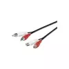 Καλώδιο ήχου Microconnect AUDCH5 5 m 2 x RCA μαύρο