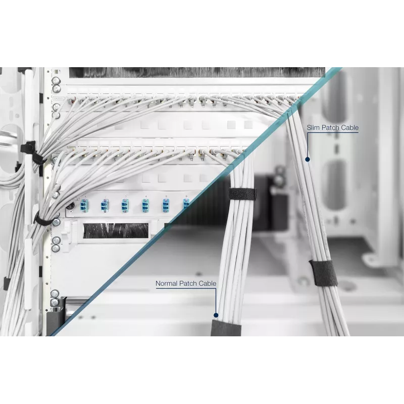 DIGITUS CAT 6A U/UTP λεπτό patch καλώδιο RJ-45 Cat6a 2m γκρι