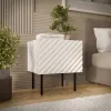 Κομοδίνο Cama LUCCA κομοδίνο 2 τεμ. 47x40x52 cm λευκό MDF/μοριοσανίδα