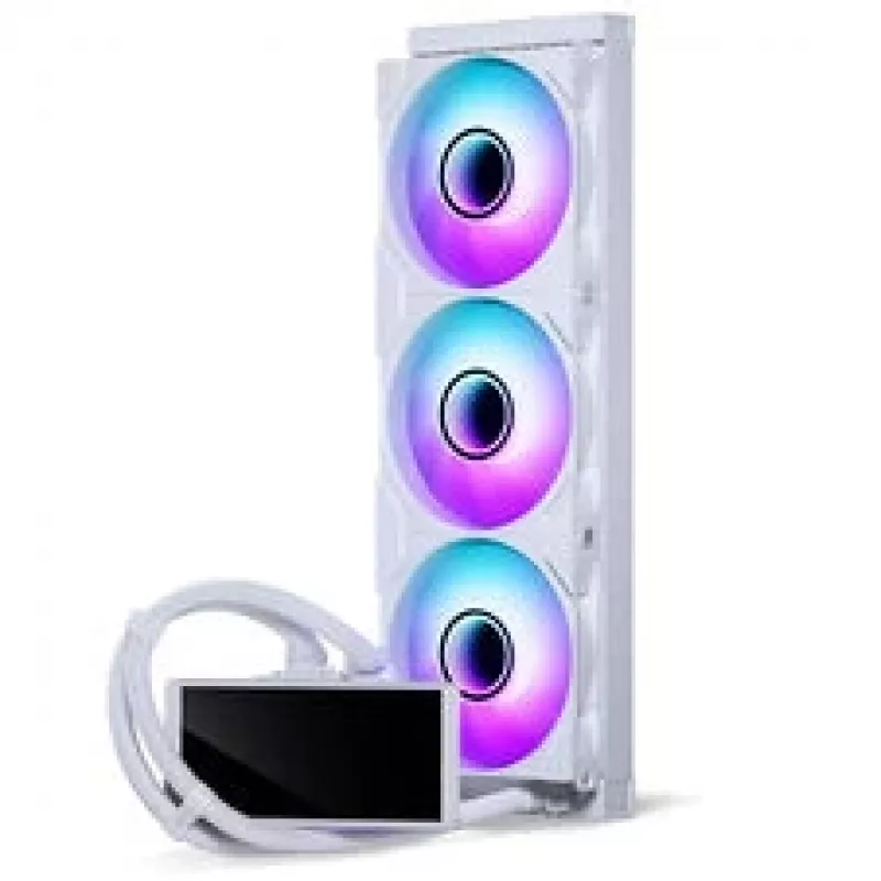 Υδρόψυξη AiO Phanteks Glacier One 360M25 LCD, οθόνη 6 inch - 360 mm, λευκό