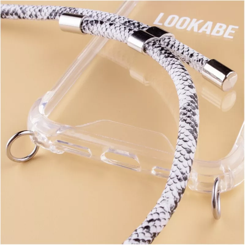 Κολιέ Lookabe Snake Edition για iPhone X/Xs — ασημί μενταγιόν αξεσουάρ