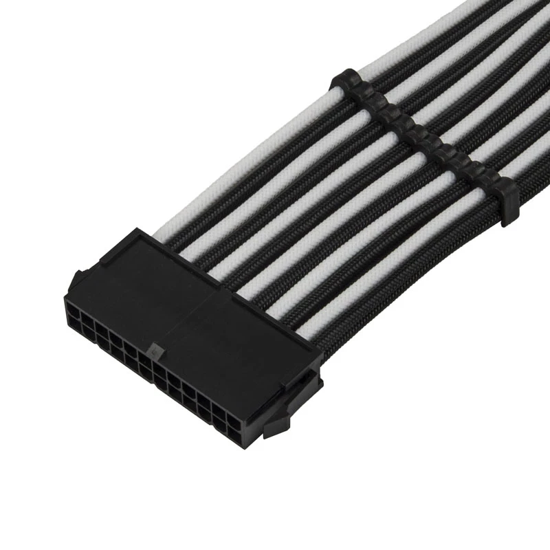 Καλώδιο επέκτασης ATX SILVERSTONE SST-PP07E-MBBW 30 cm μαύρο/λευκό