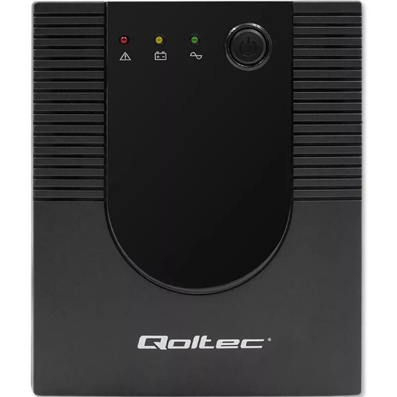 Qoltec Monolith 53775 UPS Line-Interactive, 1200 VA (1,2 kVA) / 720 W, AVR, 4 πρίζες AC, μαύρο