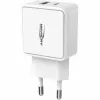 ANSMANN HC218PD - τροφοδοτικό - 18 Watt - 3000 mA - PD, QC 3.0 - 2 θύρες εξόδου (USB, USB-C) - λευκό (1001-0111)