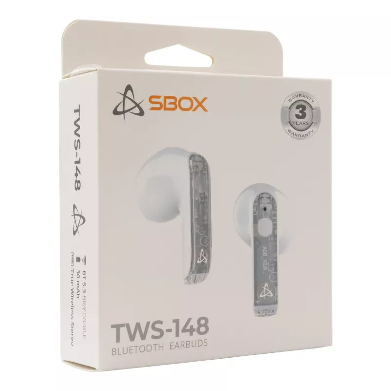 Ακουστικά SBOX EB-TWS148 λευκά