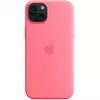 Θήκη σιλικόνης Apple MWNE3ZM/A για iPhone 15 Plus με MagSafe, ροζ
