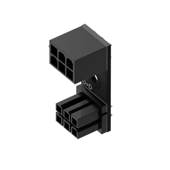 Προσαρμογέας 6‑Pin PCIe 180° D+D Singularity SC‑A‑PCIE6‑DD για σύνδεση τροφοδοσίας GPU/PCIe