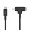 HYPER HyperJuice Καλώδιο USB USB 2.0 1,5 m USB-C USB-C/Lightning Μαύρο