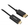 Sharkoon SHA Displayport 1.2 σε HDMI 4K bk 3,0m ΕΝΕΡΓΟ 4Kx2K 60Hz