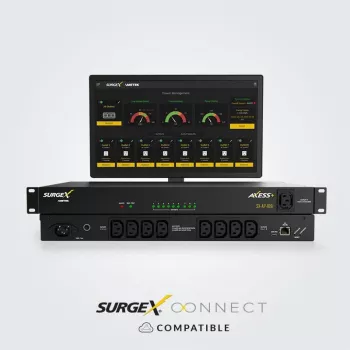 Μονάδα διανομής ισχύος SurgeX Access 10A με 9× υποδοχές IEC C13