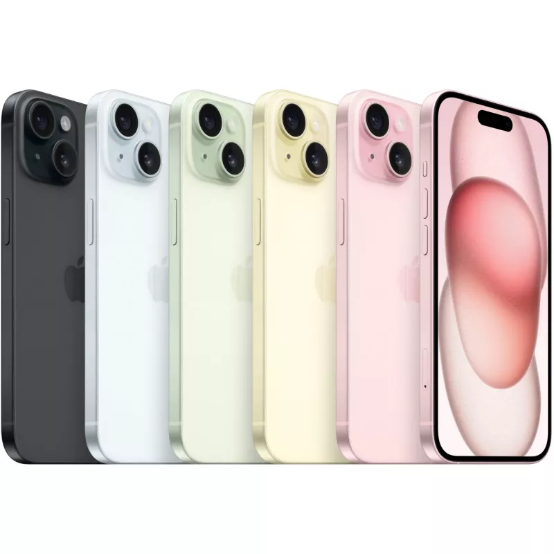 Apple iPhone 15 - 15,5 cm (6.1) - 2556 x 1179 pixel - 256 GB - 48 MP - iOS 17 - μαύρο