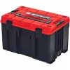 Einhell 4540021 E-Case M βαλίτσα συστήματος, εργαλειοθήκη, πολυπροπυλένιο, φέρουσα ικανότητα 90 kg, μαύρο/κόκκινο