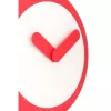 NeXtime ρολόι 2615ro Focus, Ø25 cm, Επιτοίχιο ρολόι, Λευκό/Κόκκινο
