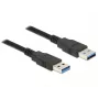 DeLOCK 85064 καλώδιο USB 3.0, Type-A (αρσ.) σε Type-A (αρσ.), 5 m, μαύρο