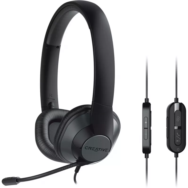 Creative 51EF0960AA000 HS-720 V2 On-Ear Headset Μαύρο Ασημί