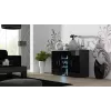 Sideboard Cama SOHO S7 120 cm Μαύρο Γυαλιστερό