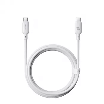 Καλώδιο USB Type-C Baseus Silky Series 100W 2 m Λευκό