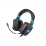 Ενσύρματο gaming headset Fury NFU-1584 με μικρόφωνο βραχίονα, over-ear, 98 dB, 15–25000 Hz, καλώδιο 2 m, USB και 3,5 mm, μπλε