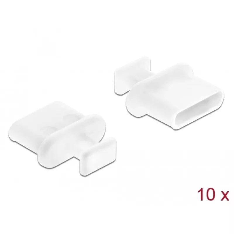 Καπάκι προστασίας από σκόνη USB Type-C DeLOCK 64094 λευκό 10 τεμ.