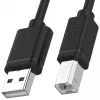 Καλώδιο USB 2.0 Unitek Y-C420GBK, USB-A σε USB-B, 3 m, μαύρο