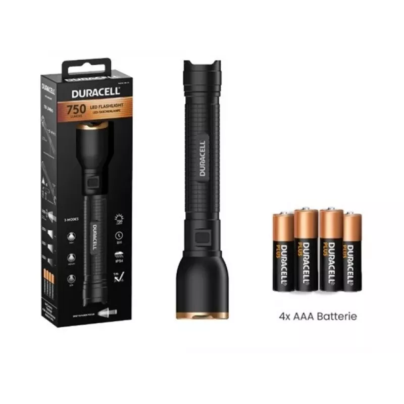 Duracell DF750 φακός μαύρος