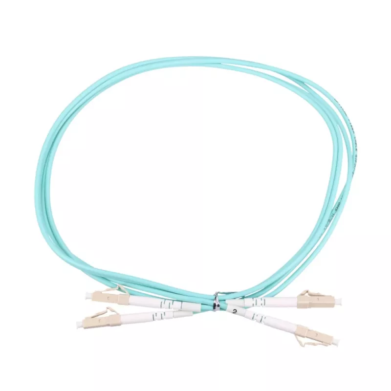 Extralink LC/UPC σε LC/UPC Καλώδιο patch οπτικών ινών, Multimode OM3, Duplex, 3 mm περίβλημα, 2 m