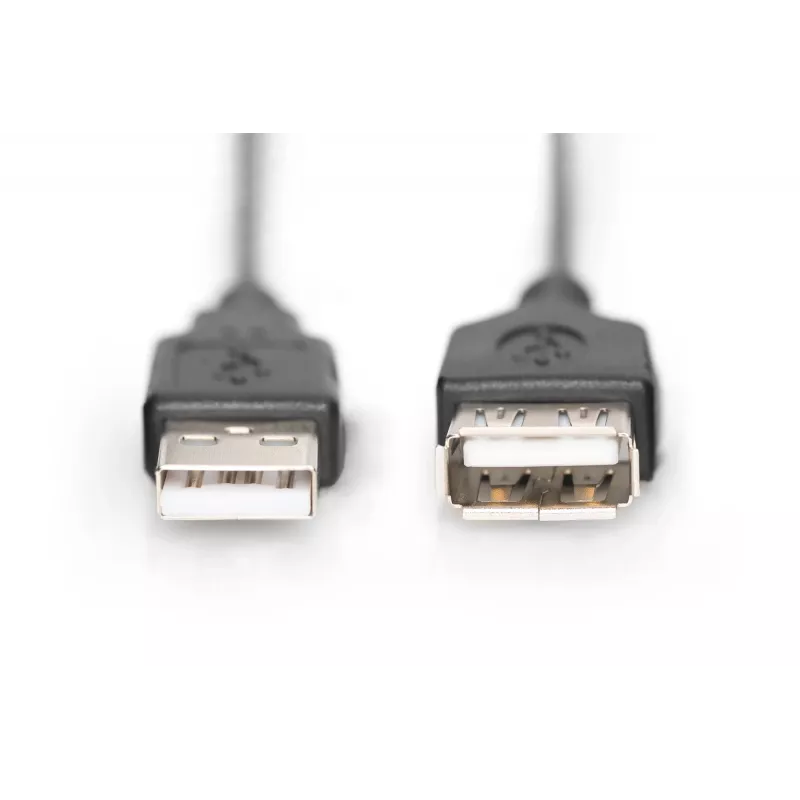 Digitus ASSMANN Basic - Καλώδιο επέκτασης USB - USB Type A, 4 ακίδων (M) - USB Type A, 4 ακίδων (W) - 3 m (USB/USB 2.0) - Χυτό - Μαύρο (AK-300200-030-S)