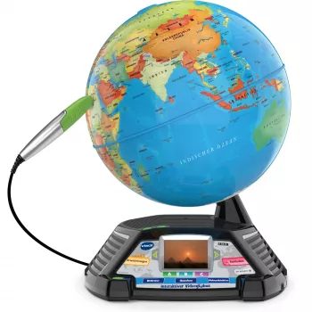 Διαδραστική υδρόγειος βίντεο VTech 80-605404 — εκπαιδευτική ομιλούσα υδρόγειος με ήχο και διαδραστικό περιεχόμενο