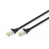 Digitus CAT 6A S/FTP RJ-45 Καλώδιο patch 7 m, Μαύρο