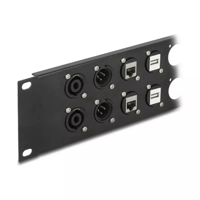 DeLOCK Patchpanel-αξεσουάρ 88054 Rackmount 2U μαύρο