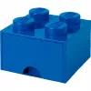 LEGO Brick Drawer 4 Blue, κουτί αποθήκευσης μπλε