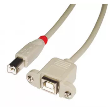 Lindy 31800 καλώδιο USB 0,5 m USB B γκρι