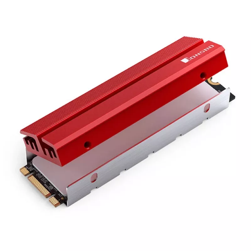 Ψύκτρα M.2 SSD Jonsbo M.2-6 RED 2280 παθητική ψύκτρα για μονάδες 2280 NVMe/SATA