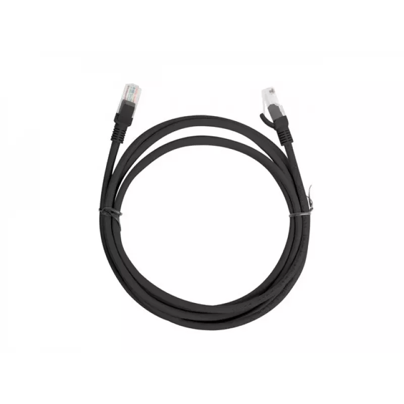 Καλώδιο δικτύου LANBERG PCU6-10CC-0200-BK Cat5e U/UTP RJ-45 — 2 m, Μαύρο