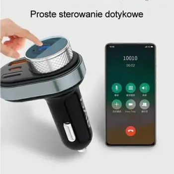 Ακουστικά hands-free Awei C-843 Bluetooth 5.0 με πομπό FM, θύρες USB και USB-C