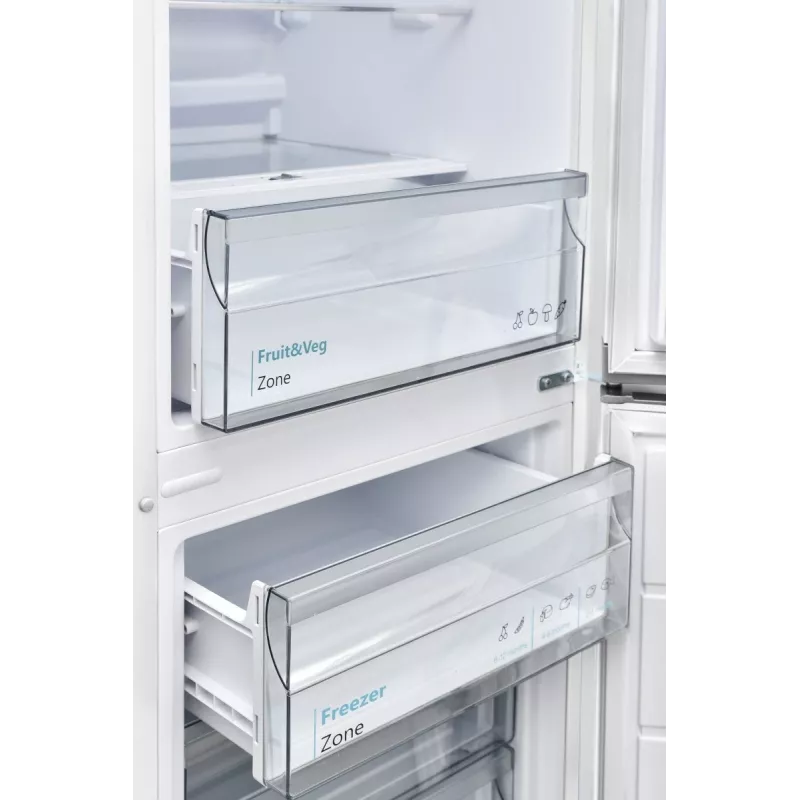 Sharp SJ-FBB05DTXWE ελεύθερος ψυγειοκαταψύκτης, 288 l (204 l + 84 l), κάτω κατάψυξη, NanoFrost, 180 cm, ενεργειακή κλάση E, λευκός