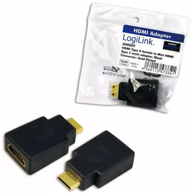 Προσαρμογέας HDMI-C LogiLink AH0009 Μαύρο